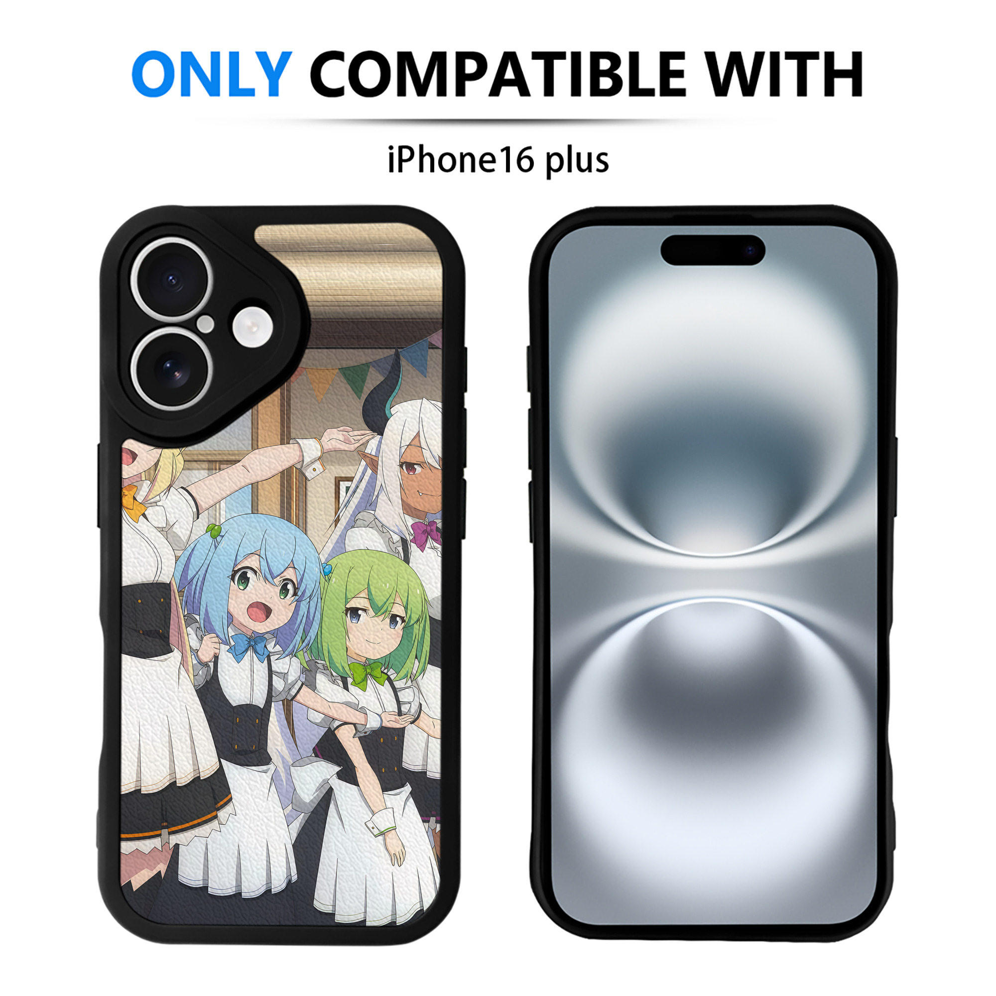 （画像用） 転スラ Regarding Reincarnated to Slime 【iPhone 16シリーズ対応】シリコンスマホケース（レザー調） 材質：シリコン